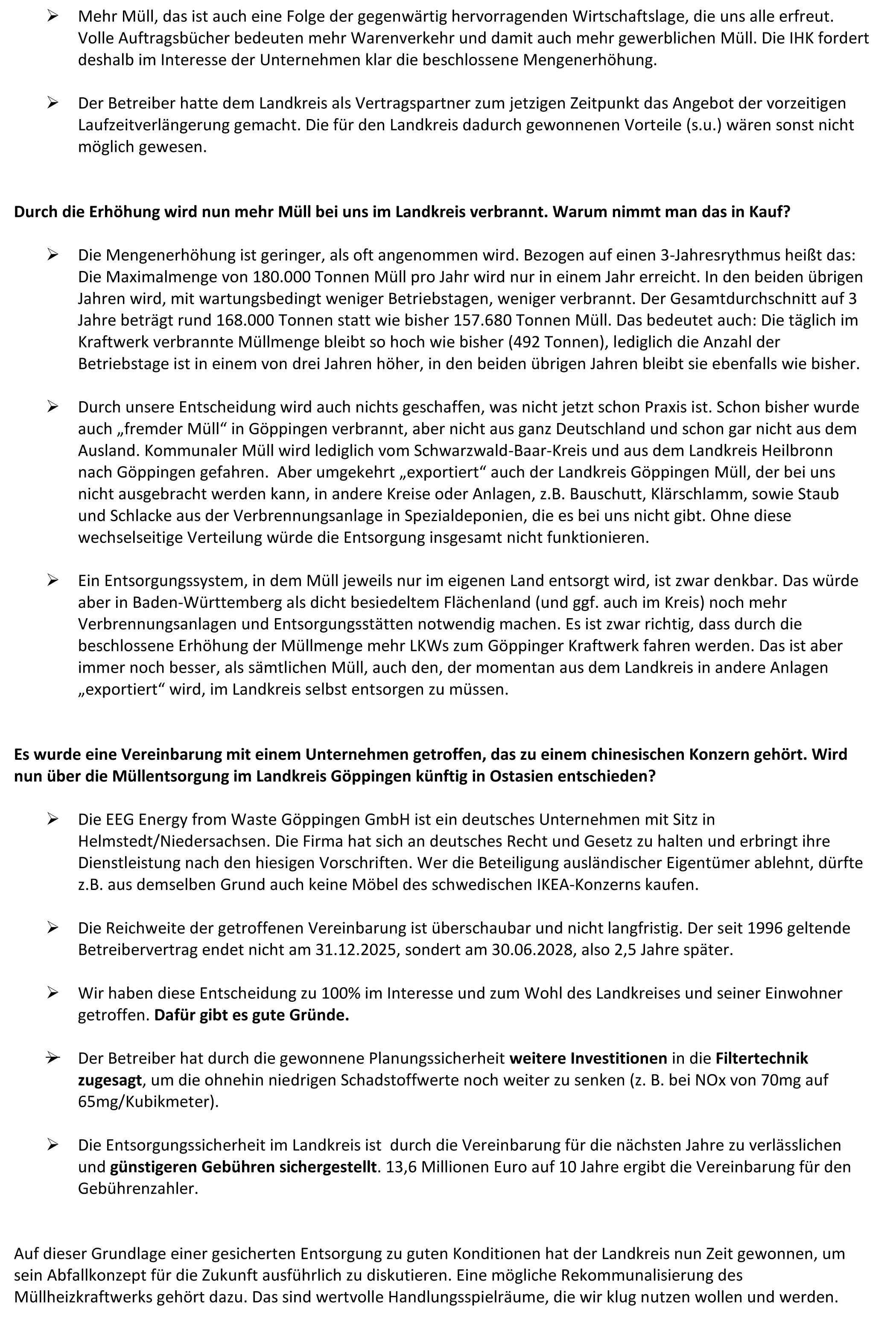 Mullheizkraftwerk FAQ 2
